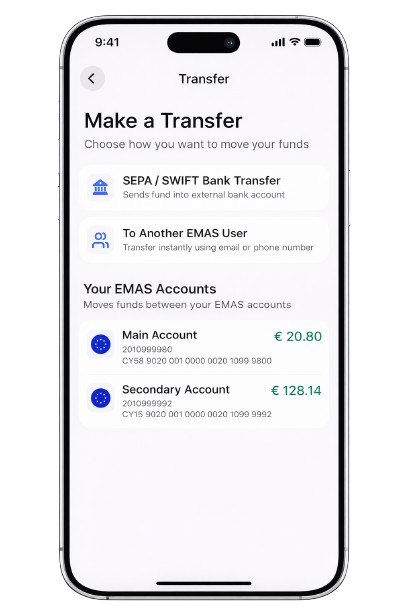 IBAN Konto Smartphones