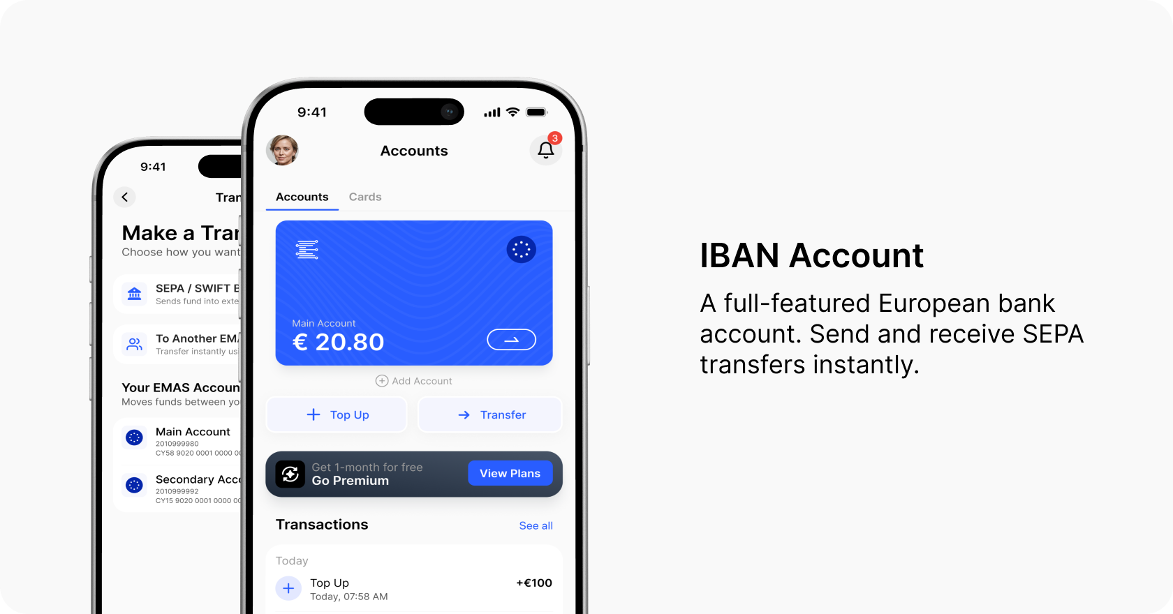 IBAN Konto Smartphones